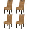 Swen Studio -  Dining Chair 4 pcs Kubu Rattan Mango Wood
